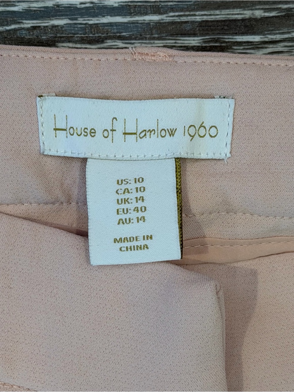 House of Harlow 1960 Blush Wide-Leg Pleated Trousers 2 piece set - Picture 4 of 9